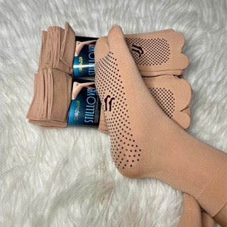 Combo 10 đôi vớ da có gai chống trơn trượt mài đen chất co giãn tốt mềm mịn