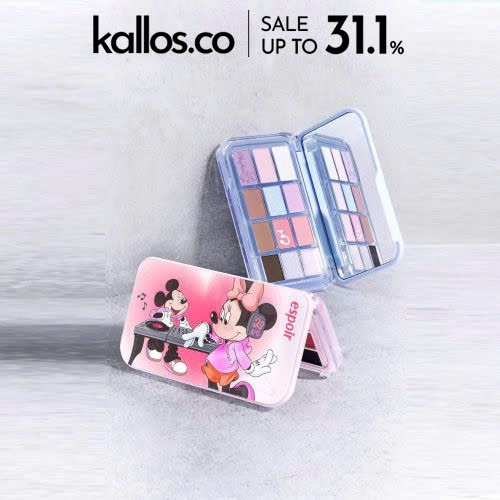 Phấn Mắt DISNEY Espoir Eye Core Palette, Real Eye Palette Sweet Persimmon, Honey, Pink Oat Latte - K