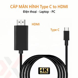 1 Cáp Đa Năng Type-C to HDMI – Chiếu Màn 4K Cực Nét Cho Laptop & Điện Thoại eXtreme CM21x2