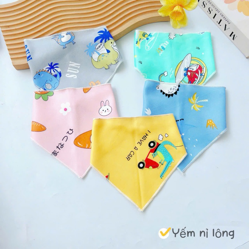 Yếm nỉ lông siêu dầy 2 cúc bấm