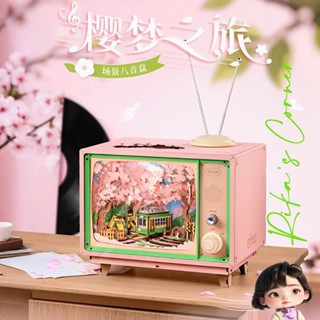 🏡 Mô hình nhà búp bê tự lắp ráp bằng gỗ DIY Chuyến tàu mộng mơ 🌸