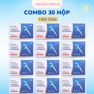 [Combo 30 Hộp] 30 Hộp 1500 Chiếc Tăm Chỉ Nha Khoa Tiệt Trùng, Tăm Nha Khoa Vệ Sinh Kẽ Răng Chuyên Dụng tamchinhakhoa