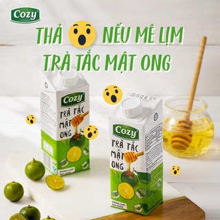 [MIX VỊ] Trà COZY Tắc Mật Ong/Đào Sả/Vị Vải Thùng 24 Hộp x 225ML