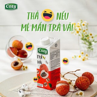 [MIX VỊ] Trà COZY Tắc Mật Ong/Đào Sả/Vị Vải Thùng 24 Hộp x 225ML