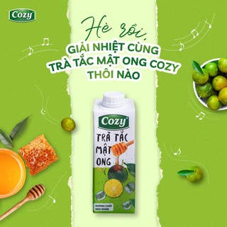 [MIX VỊ] Trà COZY Tắc Mật Ong/Đào Sả/Vị Vải Thùng 24 Hộp x 225ML
