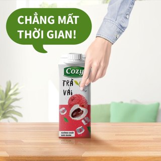 [MIX VỊ] Trà COZY Tắc Mật Ong/Đào Sả/Vị Vải Thùng 24 Hộp x 225ML