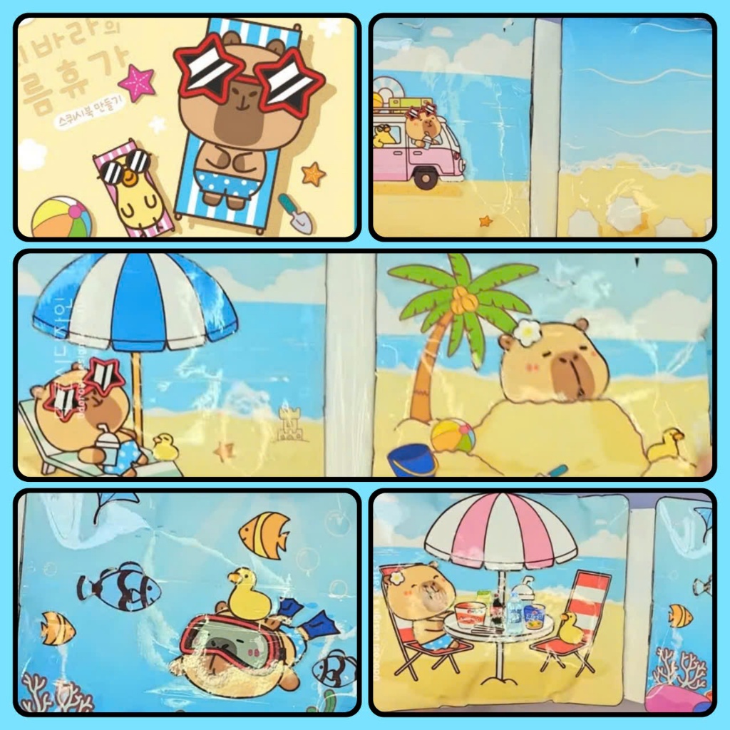 Xoei Paper - Bakery diy material pack đồ chơi giáo dục giấy thủ công Capybara