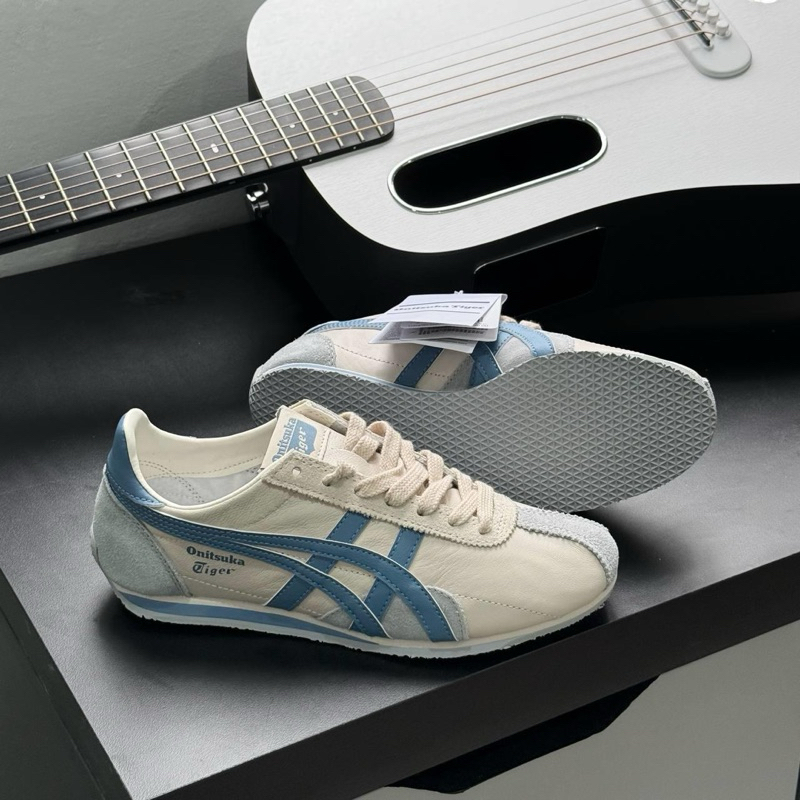 Chính Hãng Giày Onitsuka Tiger Runspark Cream Light Blue shop Binh Authentic VN