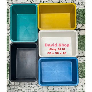 [HỎA TỐC] Khay nhựa 20 lít (50 x 36 x 15cm) - Độ bền cao - Nhựa đẹp - Nuôi cá - Trồng rau