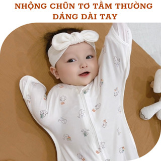 Nhộng Chũn Hở Tay Unbee Cho Bé Sơ Sinh Chất Liệu Tơ TằmTừ 3 - 9 Kg Giúp Bé Ngủ Ngon Sâu Giấc