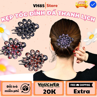  Kẹp Tóc Mỏ Vịt Đính Đá Phong Cách Cổ Điển Dành Cho Phái Nữ - Đẹp & Sang Trọng 
