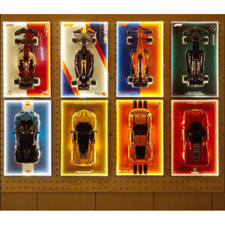 Khung tranh có đèn Led viền  treo xe trưng bày mô hình ô tô tỉ lệ 1:10 và 1:8 khung nhôm titan cao cấp