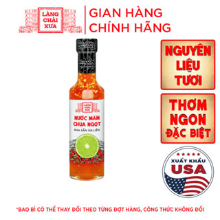 Nước mắm tỏi ớt chua ngọt Làng Chài Xưa chai thuỷ tinh 300g nguyên liệu tươi, thơm ngon đặc biệt