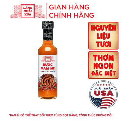 Nước mắm me cao cấp Làng Chài Xưa nguyên liệu tươi thơm ngon đặc biệt từ me, tỏi, ớt tươi
