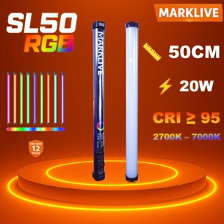 Đèn LED MARKLIVE SL 50 Cầm tay RGB Tuýp LED Chuyên Dụng STUDIO Dài 50cm Quay Video, Chụp Ảnh Chuyên Nghiệp