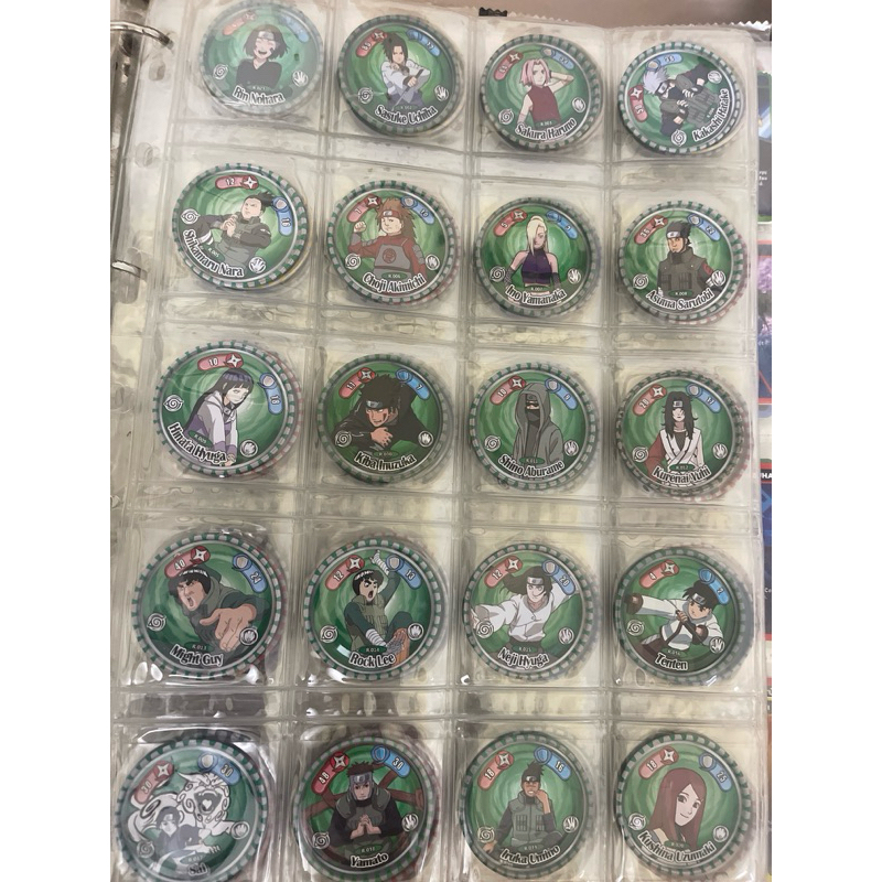 thẻ naruto sắt toonies tròn thẻ đơn
