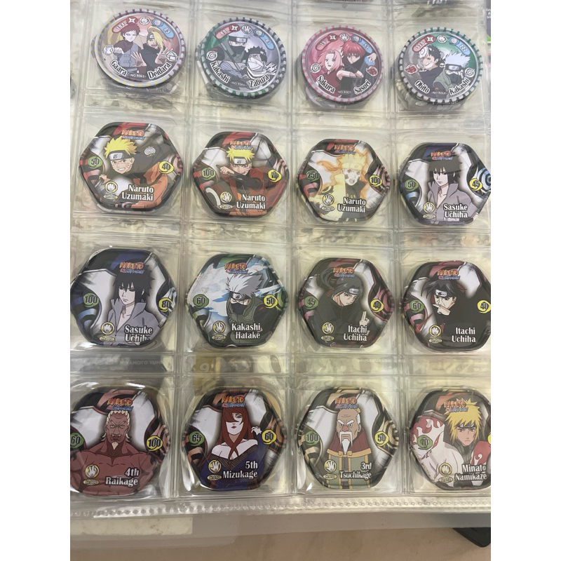 thẻ naruto sắt toonies lục giác