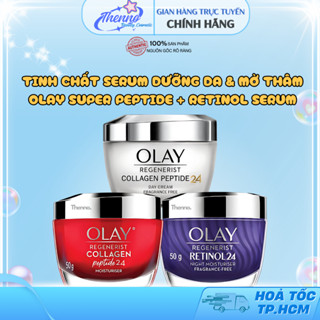 Kem Dưỡng Ẩm Olay Collagen Peptide24 50g & Olay Retinol24 50g Căng Mướt & Mờ Nếp Nhăn