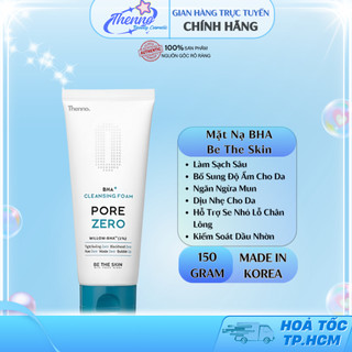  Sữa Rửa Mặt Làm Sạch Sâu Giảm Bã Nhờn Be The Skin Pore Zero + Cleansing Foam 150g 