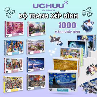  Bộ Tranh Xếp Hình 1000 Mảnh UCHUU Đồ Chơi Lắp Ghép Hoạt Hình Trang Trí Quà Tặng Bạn Bè Người Yêu 