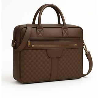 Cặp da cao cấp vân caro Zenka lịch lãm sang trọng_ZKC18_1