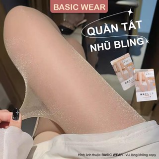 Quần tất ánh nhũ bling bling quần tất da kim tuyến phong cách sexy, quần tất giấy blink
