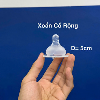 [Mybabyshop] Núm Ti Thay Thế Bình Sữa Cổ Rộng B01 – Silicon Mềm, Chống Sặc, Dễ Gắn