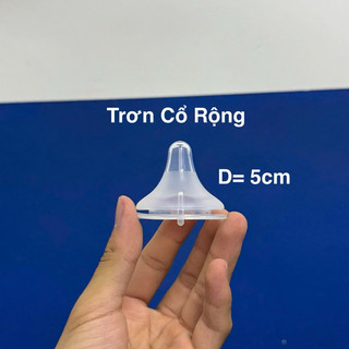 [Mybabyshop] Núm Ti Thay Thế Bình Sữa Cổ Rộng D01 – Silicon Mềm, Dễ Ti Ngậm, Chống Sặc