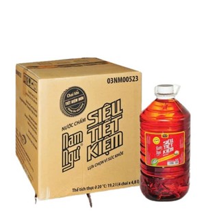 Thùng (4 Can) Nước Mắm Nam Ngư Siêu Tiết Kiệm 4,8 Lít - Dành Cho Nhà Hàng, Quán Ăn