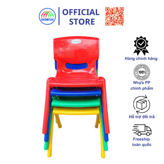 Combo 05 ghế nhựa đúc mầm non cao cấp Song Minh