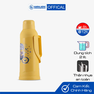 Phích nước Rạng Đông 2 lit cao cấp, Bình thuỷ giữ nhiệt Model RD 2035 N8 | GIAO MÀU NGẪU NHIÊN