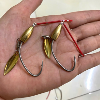 Lưỡi móc nhái thật chuyên câu cá lóc làm thủ công sắc bén