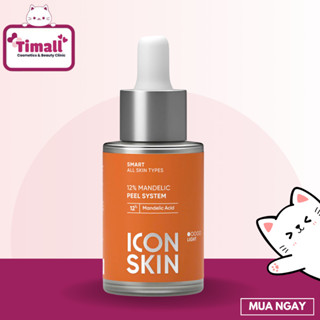 Icon Skin Serum Peel Da AHA  Mandelic Acid  12% và 25%  Căng Bóng, Giảm Mụn, Tái Tạo , Trắng Sáng