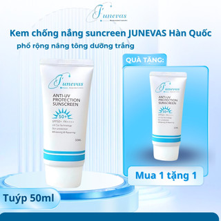 (1 tặng 1) Kem chống nắng phổ rộng nâng tông dưỡng trắng suncreen JUNEVAS hàn quốc (tuýp 50ml)