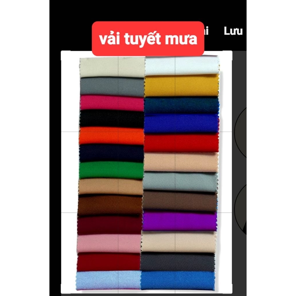 vải tuyết mưa
