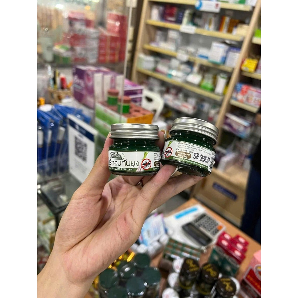 Dầu Sả Thoa Muỗi Đốt, Côn Trùng Cắn Thái Lan Mẫu Mới 1 Hũ 30g