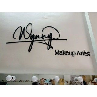 Chữ alu trang trí kiểu dáng chữ ký dán tường theo yêu cầu, chat với shop để chốt mẫu và giá trước khi đặt đơn...