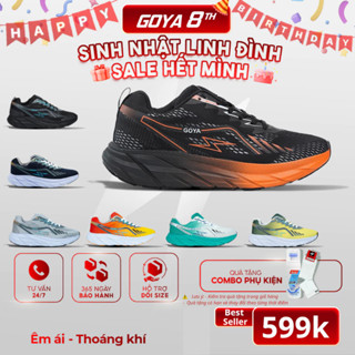 Giày chạy bộ Goya Plus năm 2025 Nam Nữ Công nghê EVA Foam mới nhất, Siêu Nhẹ, Siêu Êm, Thoáng Khí Chống hôi chân