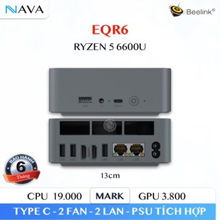 Mini PC Beelink EQR6 AMD Ryzen 5 6600U 6C/12T RAM 24GB LPDDR5 6400MHz Eqr 6