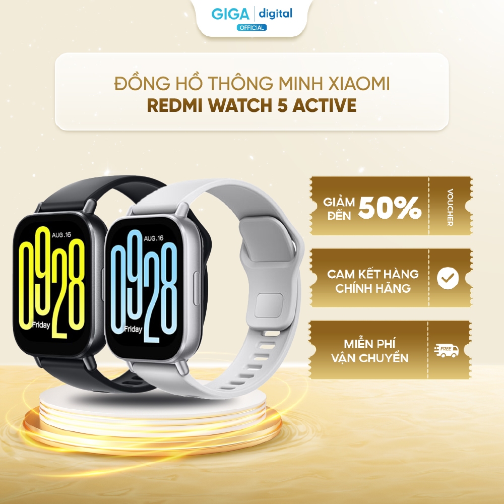 Đồng hồ thông minh Xiaomi Redmi Watch 5 Active Bạc/Đen (BHR8790GL/BHR8784GL)