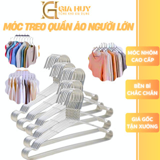  Combo 50 Móc nhôm treo quần áo người lớn Mắc phơi đồ Móc quần áo người lớn nhôm cực kì chắc chắn 