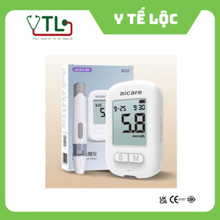 Máy Đo Đường Huyết ACCU Chính Hãng AICARE W33 + 50 que + 50 kim ( có thể chỉnh đơn vị mg/dL - mmol/L )