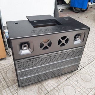 Vỏ Loa Kéo 40 Đôi Nằm 3Way ( 2 Bass, 2 Treble, 2Mid 16cm )_KT Mạch 19×38cm