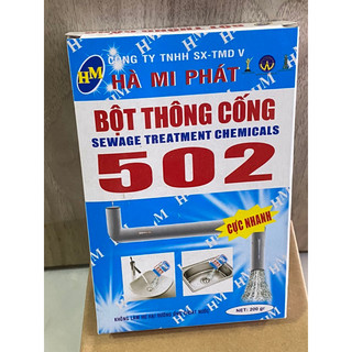 Bột thông cống 502 - bột phân huỷ tắc nghẽn đường ống