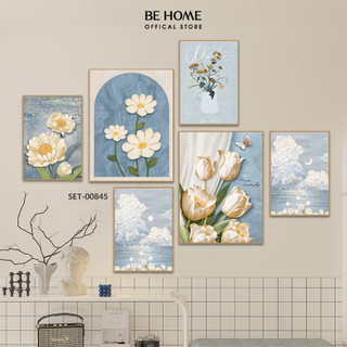  Set 6 Tranh Dán Tường Nhiều Mẫu Hiện Đại Trendy Trang Trí Phòng Ngủ Phòng Bé Spa,Livestream - Behome Decor 