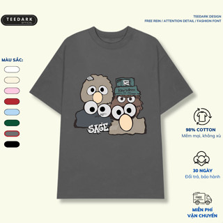 Áo Thun Nam Nữ, Áo Phông Unisex By TEEDARK Mã Labubu Monster Chất Cotton Mềm Mịn Form OverSize