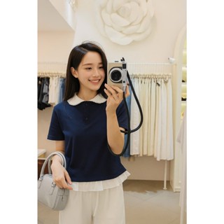 [ DEAL MỞ BÁN ]  Áo Thun Polo Cổ Sen  Phối Cổ Viền Bèo Trẻ Trung Năng Động Đủ Màu