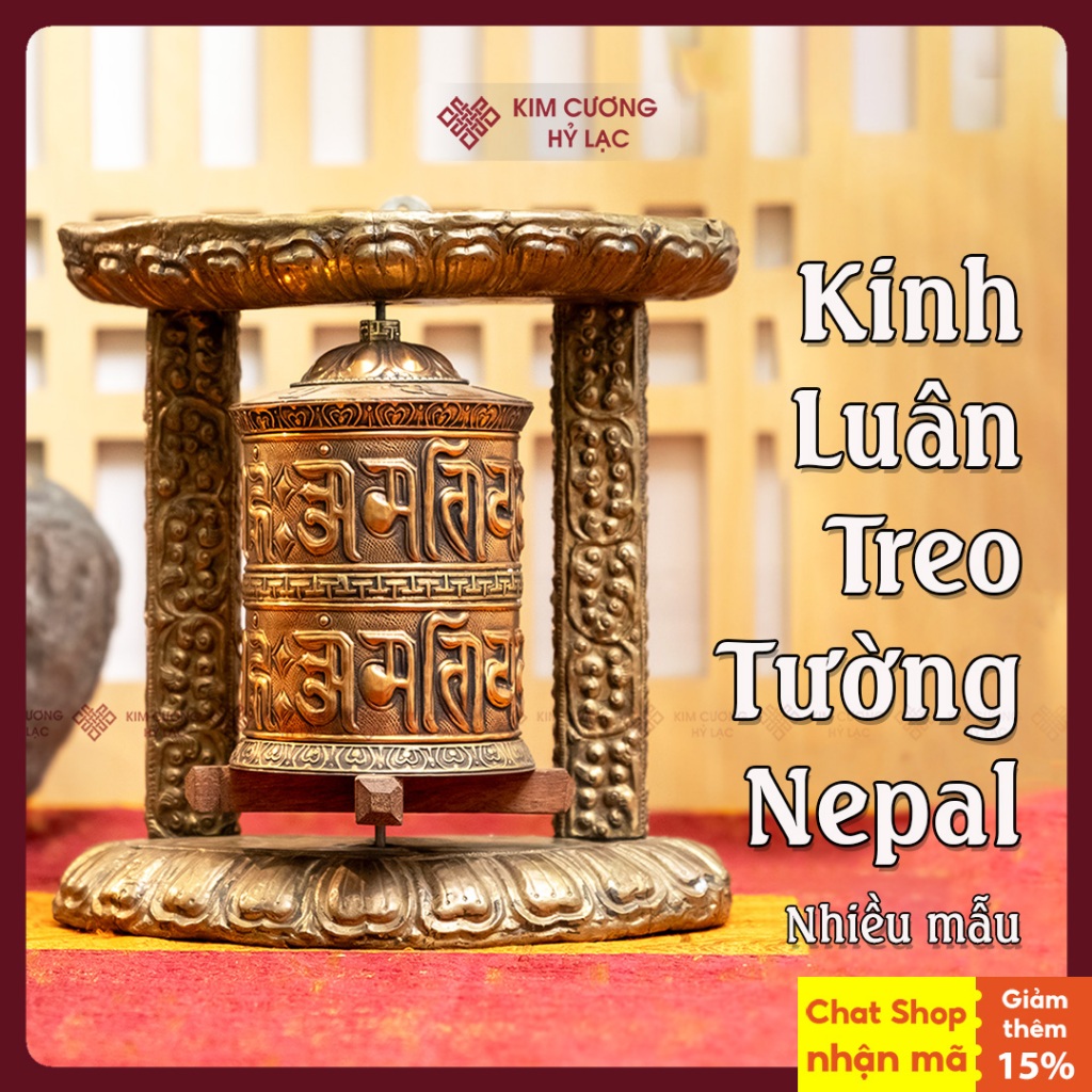 Kinh Luân Treo Tường Nepal - Nhiều Mẫu [ Mật Tông Việt Nam] Kinh Luân Thủ Công Nepal, Dùng Treo Tườn