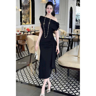 🍒Đầm body lệch vai cách điệu MLXL2XL