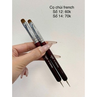 Cọ chùi french kèm đầu chấm bi Umii thân gỗ